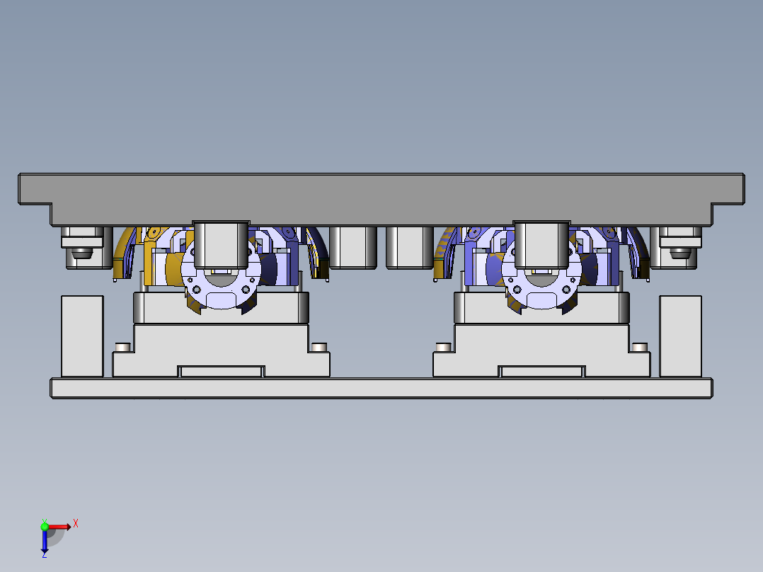 热熔治具俯视图