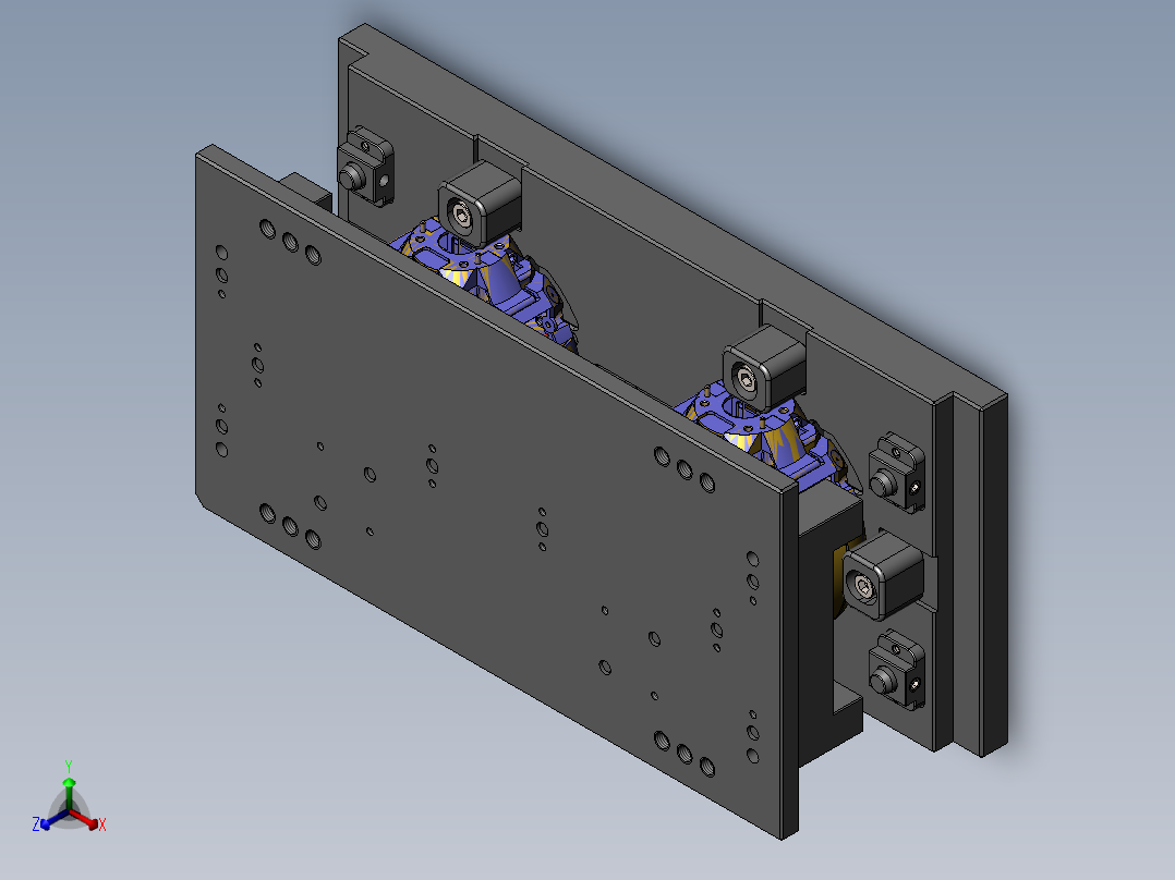 热熔治具正等轴测图