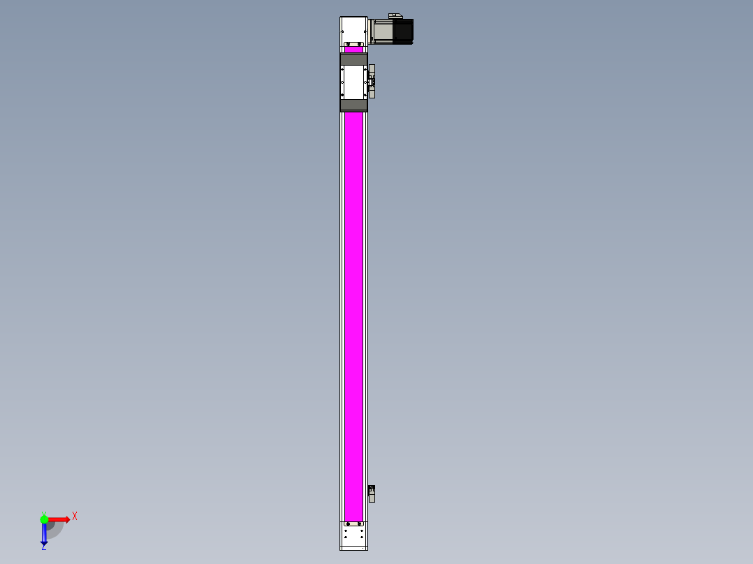 同步带滑台-欧规BC6-L120-S950-R-P40-D3俯视图