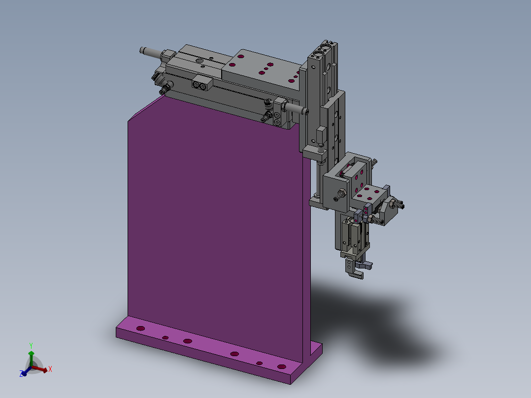 带浮动功能气动上料机构
