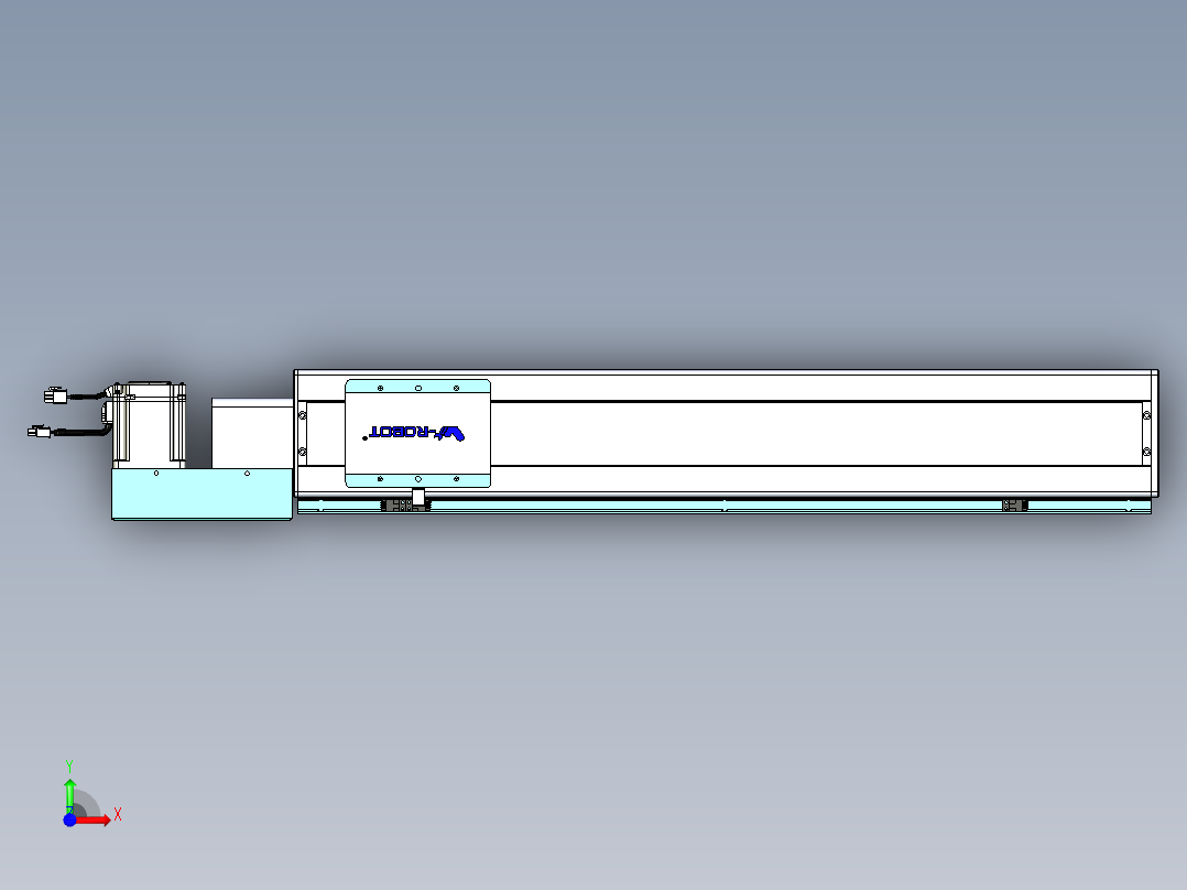 威洛博VBC同步带传动一无尘环境VBC14-L45-S650-BL-ZP75-C3前视图