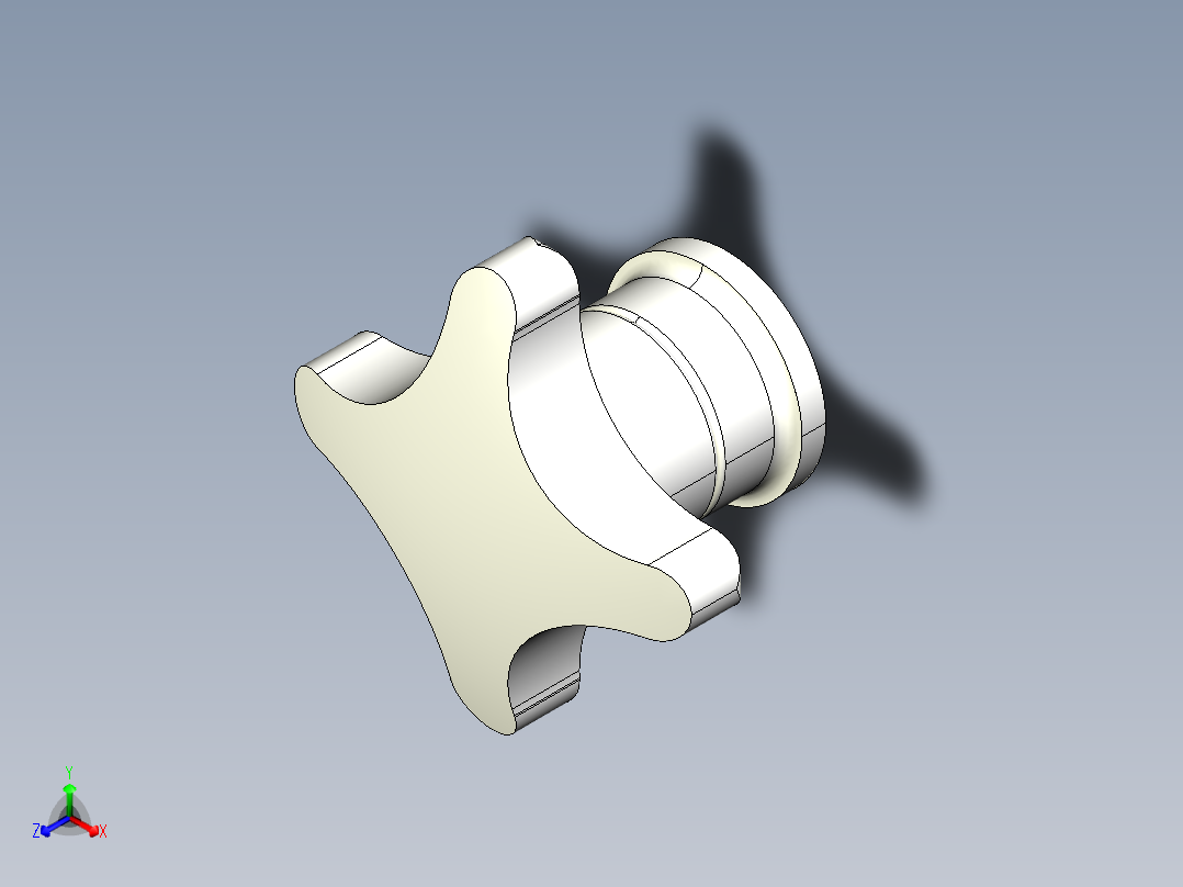 星型把手(B)2470-3D多系列多零件图纸模型正等轴测图