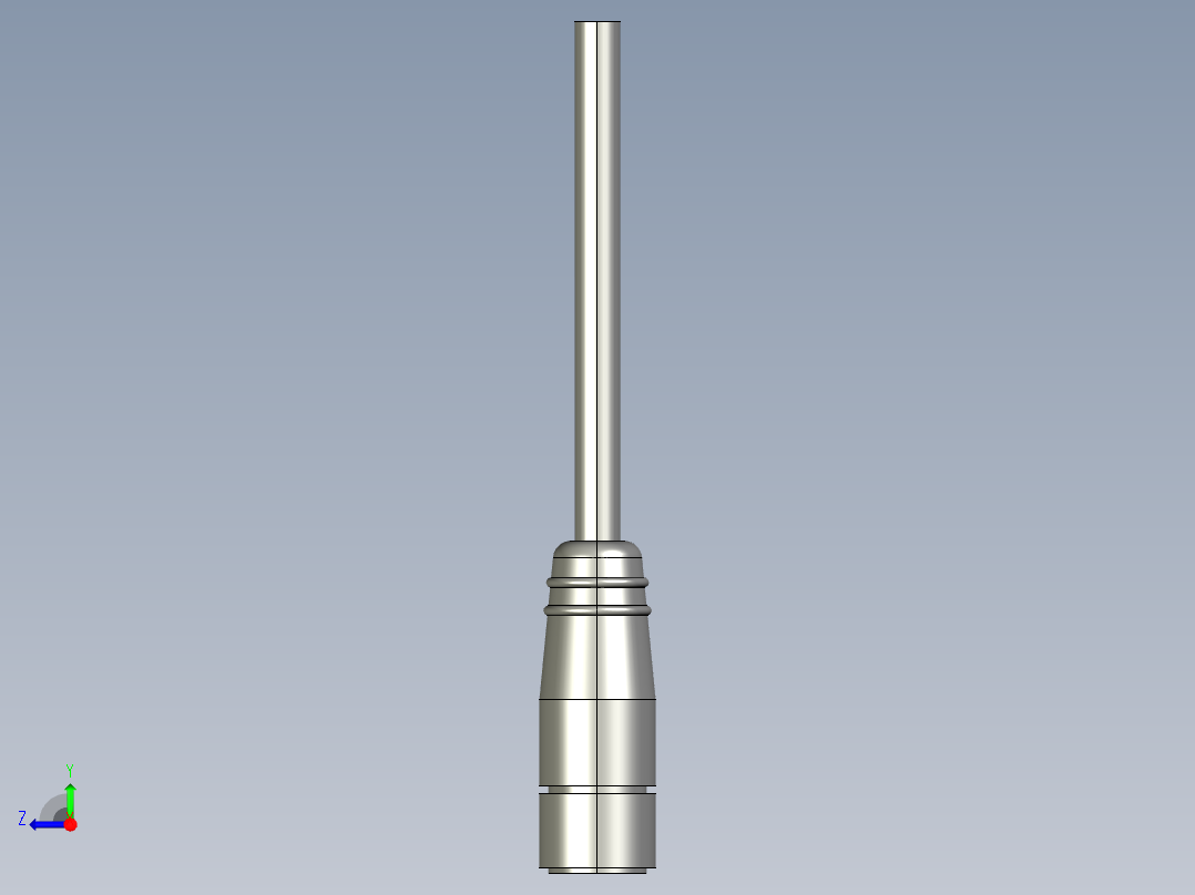 基恩士FS-V31C(P)_connector_kc图纸模型右视图