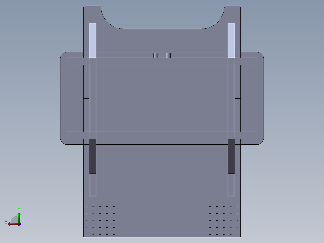 样册冲孔包边机后视图