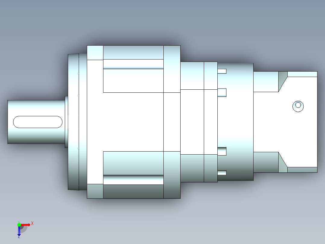 直齿PLX280-L3 35-114.3-200-M12.stp俯视图