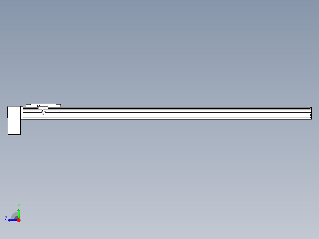 同步带全封闭直线模组TPA-HCB-14D-120-L1250-RP-C-P40-N3右视图