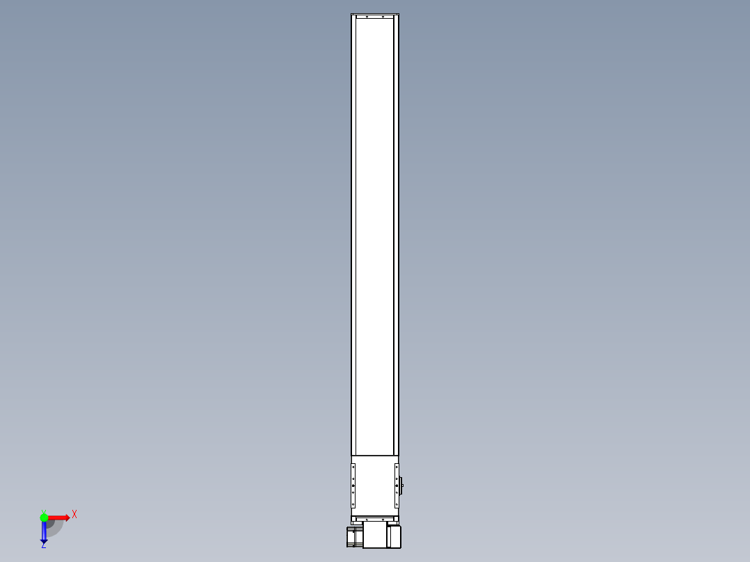 同步带全封闭直线模组TPA-HCB-14D-120-L1250-RP-C-P40-N3俯视图