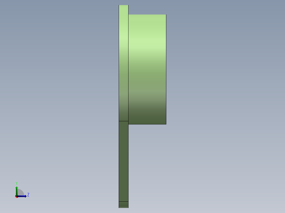 槽轮拨盘左视图