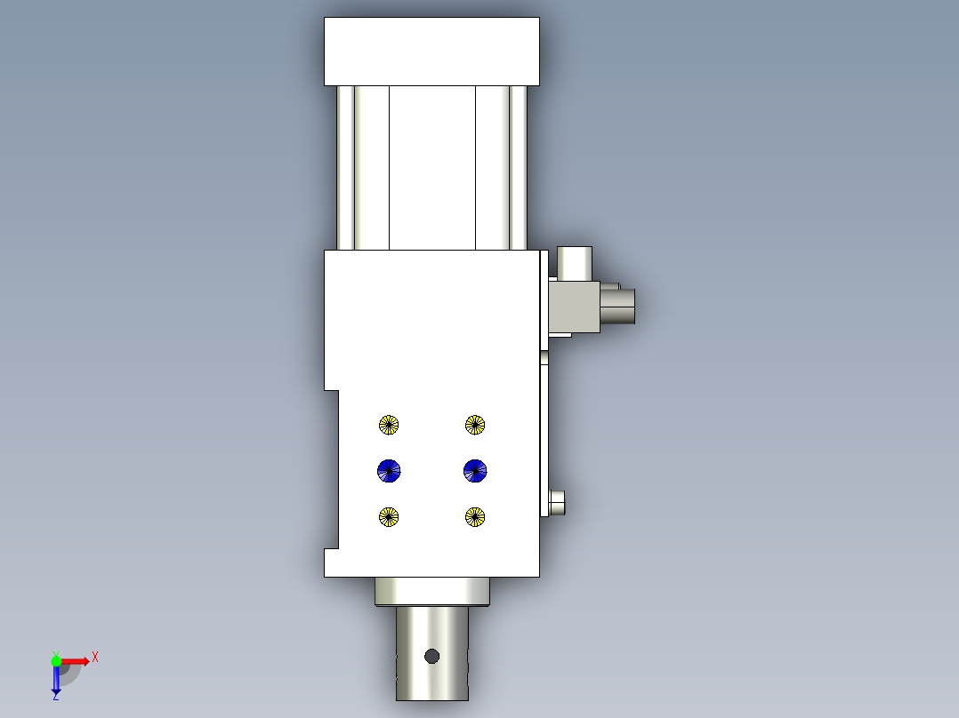 德克斯TUNKERS气缸数模SZK_40_V10_T12_TUENKERS俯视图