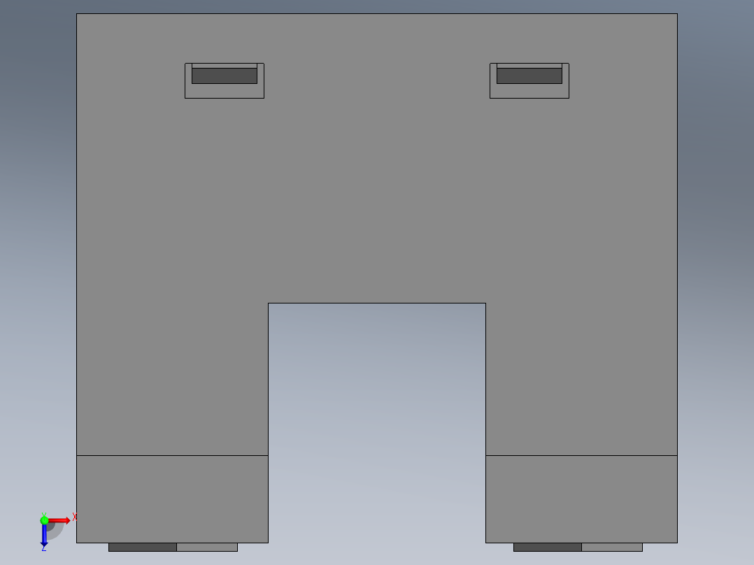 20系列槽型光电（空间紧凑型）导线引出型FC-SPV205Z俯视图