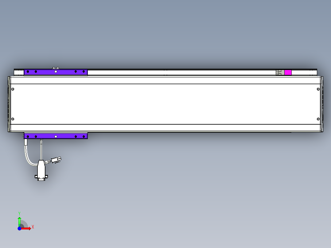 威洛博VL系列直线电机模组-VL14S2-S550前视图