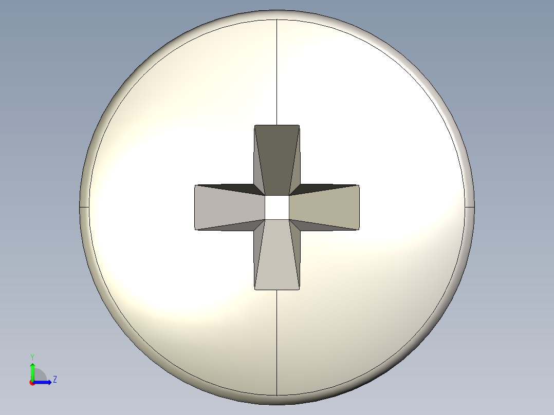 螺丝 M2 x 十字盘头-M2 x 8 Screw head.STEP左视图