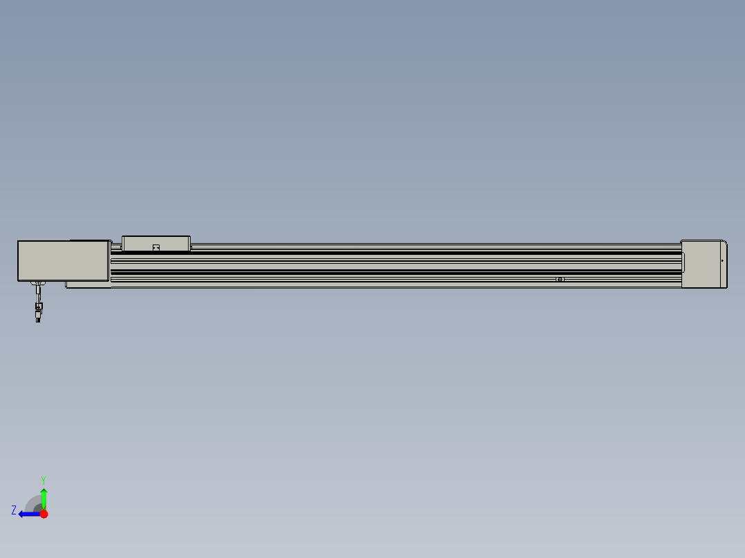 威洛博直线电机模组EB8-L100-S1050-BL-P75-MS3右视图