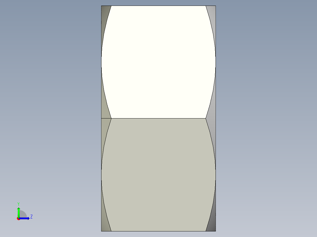 DIN 934 螺母-M48 Nut.STEP左视图