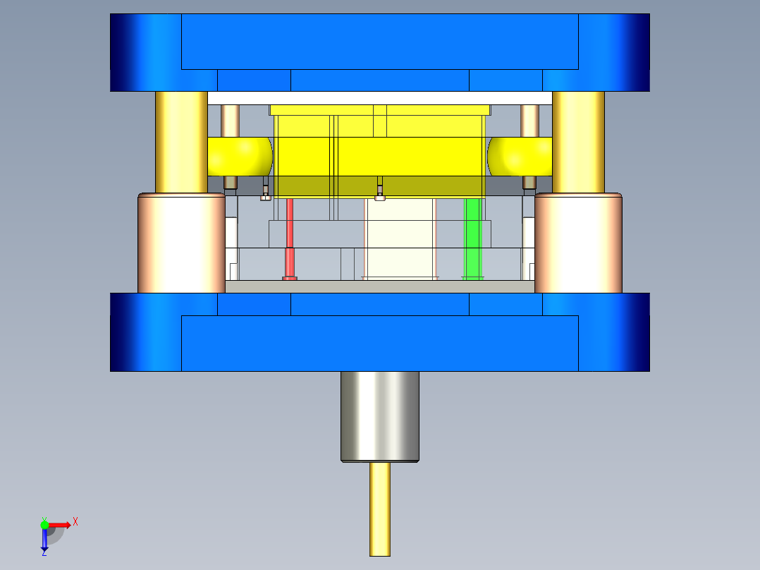 散热底座冲孔落料复合模设计含三维俯视图