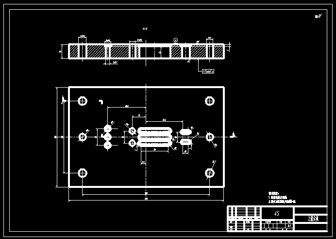 散热底座冲孔落料复合模设计含三维