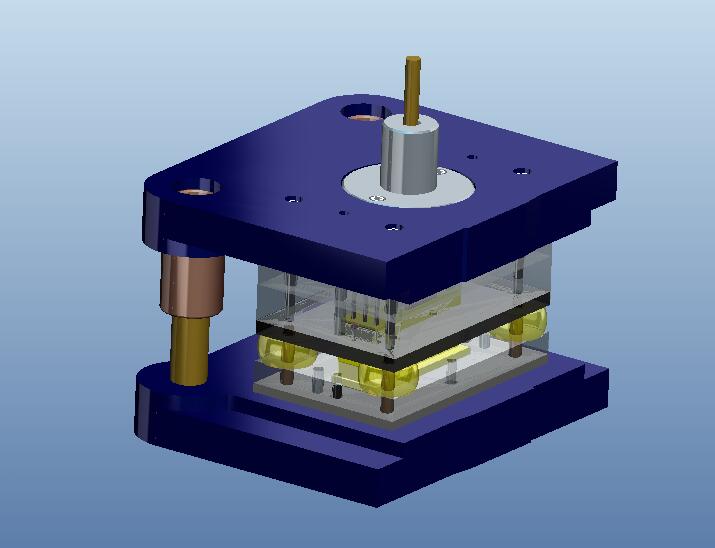 散热底座冲孔落料复合模设计含三维