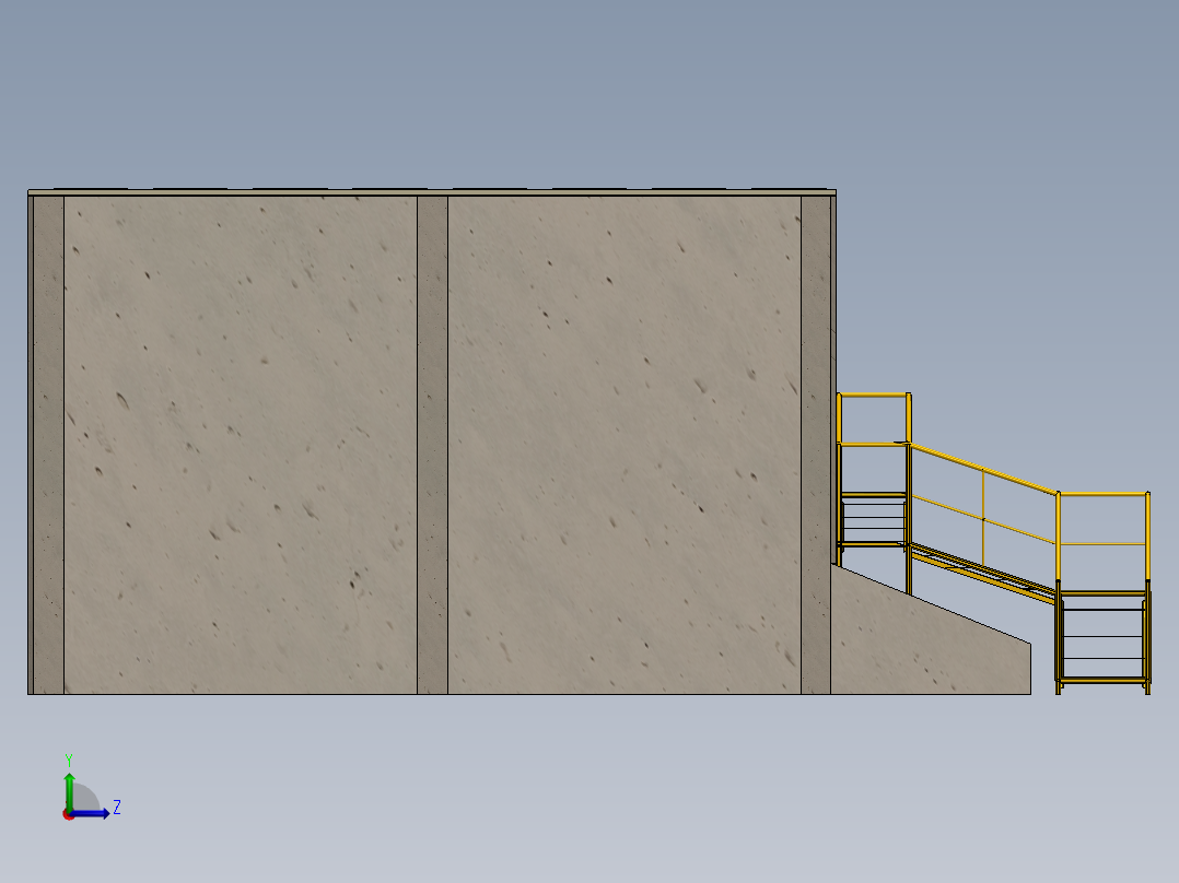 太阳能电池板在建筑中的应用左视图