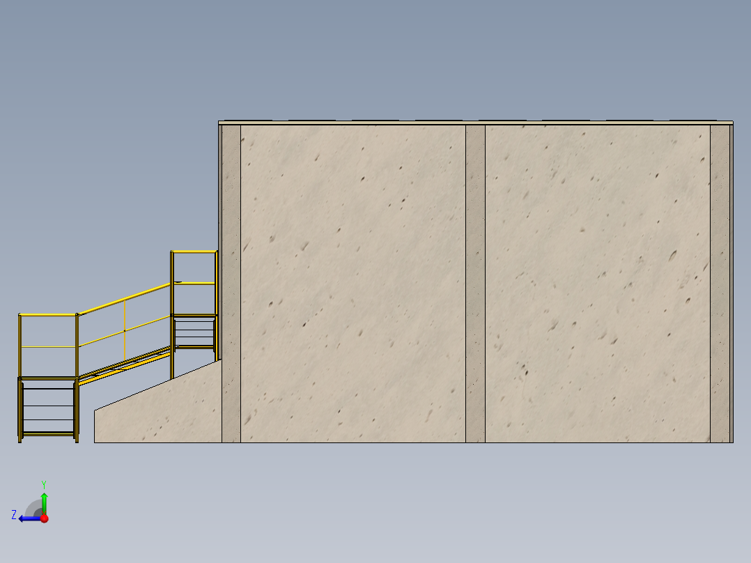 太阳能电池板在建筑中的应用右视图