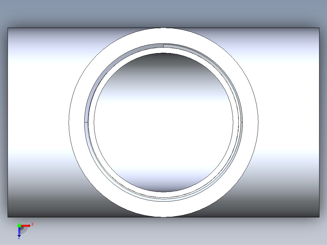 CPVC管件04-Sch80_Tee_FPTxFPTxFPT_9805-020_2in俯视图