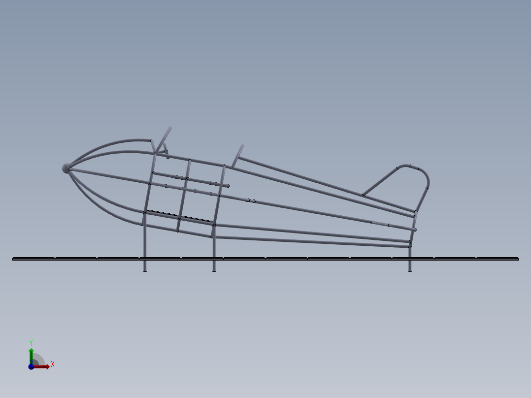 儿童攀爬架6面前视图