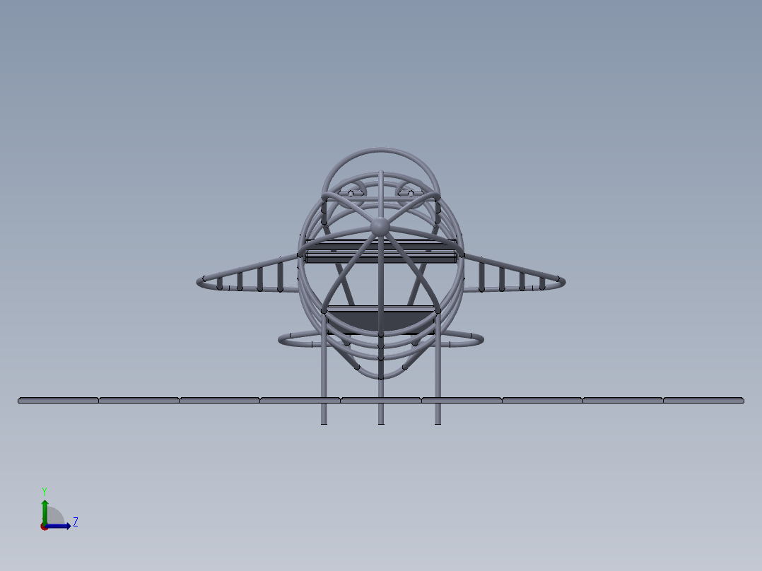 儿童攀爬架6面左视图