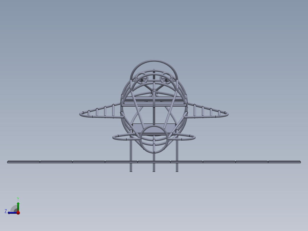 儿童攀爬架6面右视图