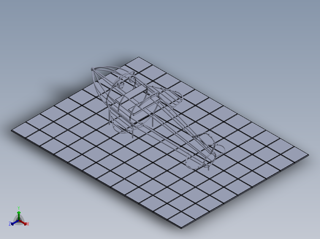 儿童攀爬架6面正等轴测图