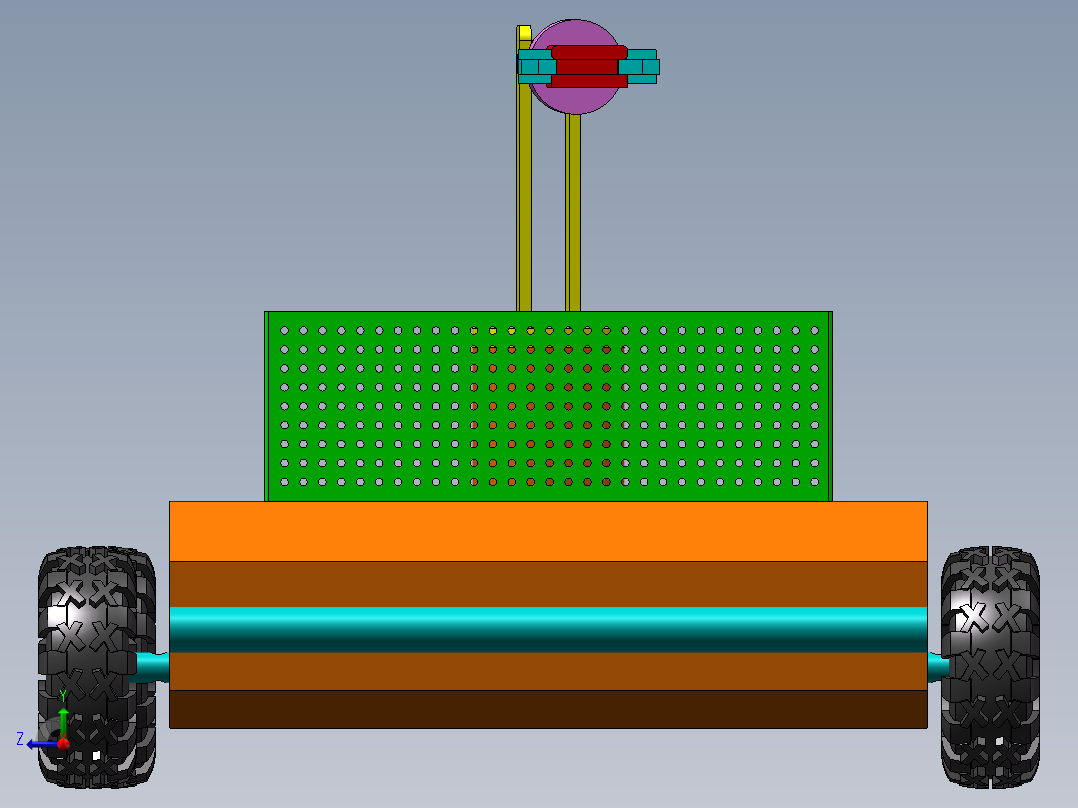 自动草莓采摘机右视图