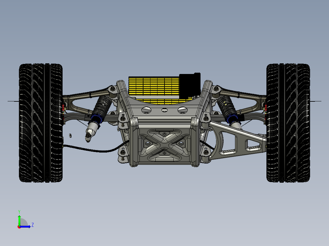 712电动动力驱动系统PROE设计左视图
