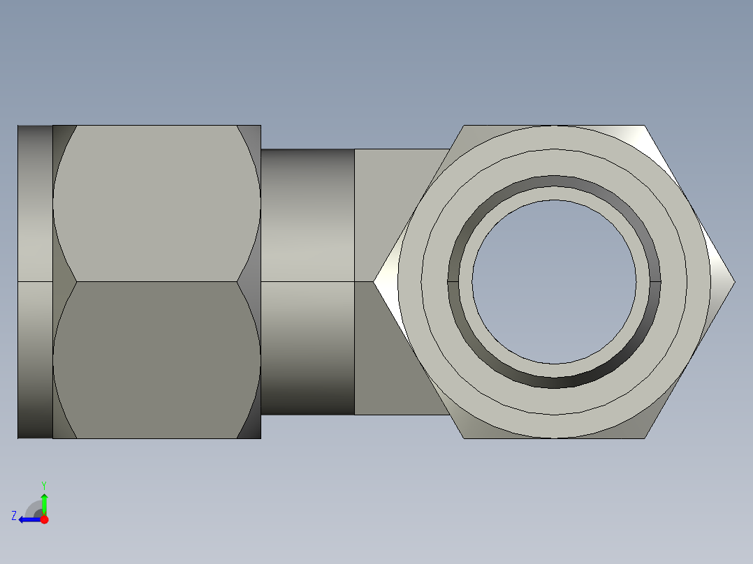 卡套式工业通用硬管接头12_r6bu-s右视图