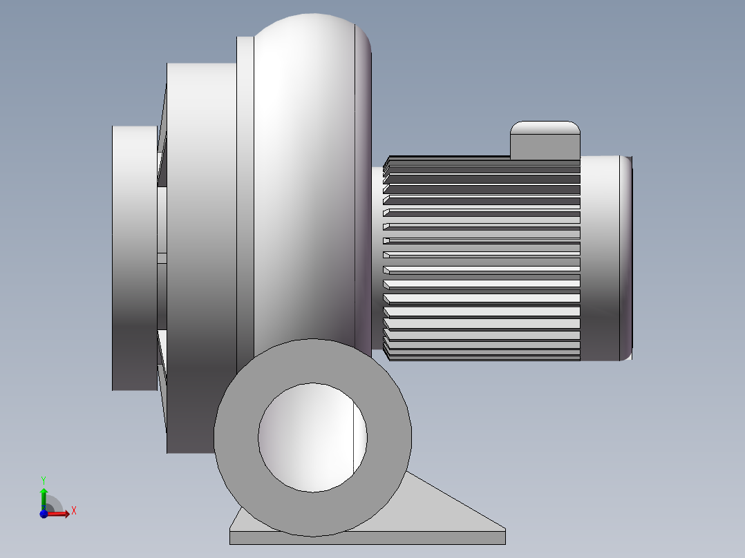 HTB200-2002透浦式多段式鼓风机前视图