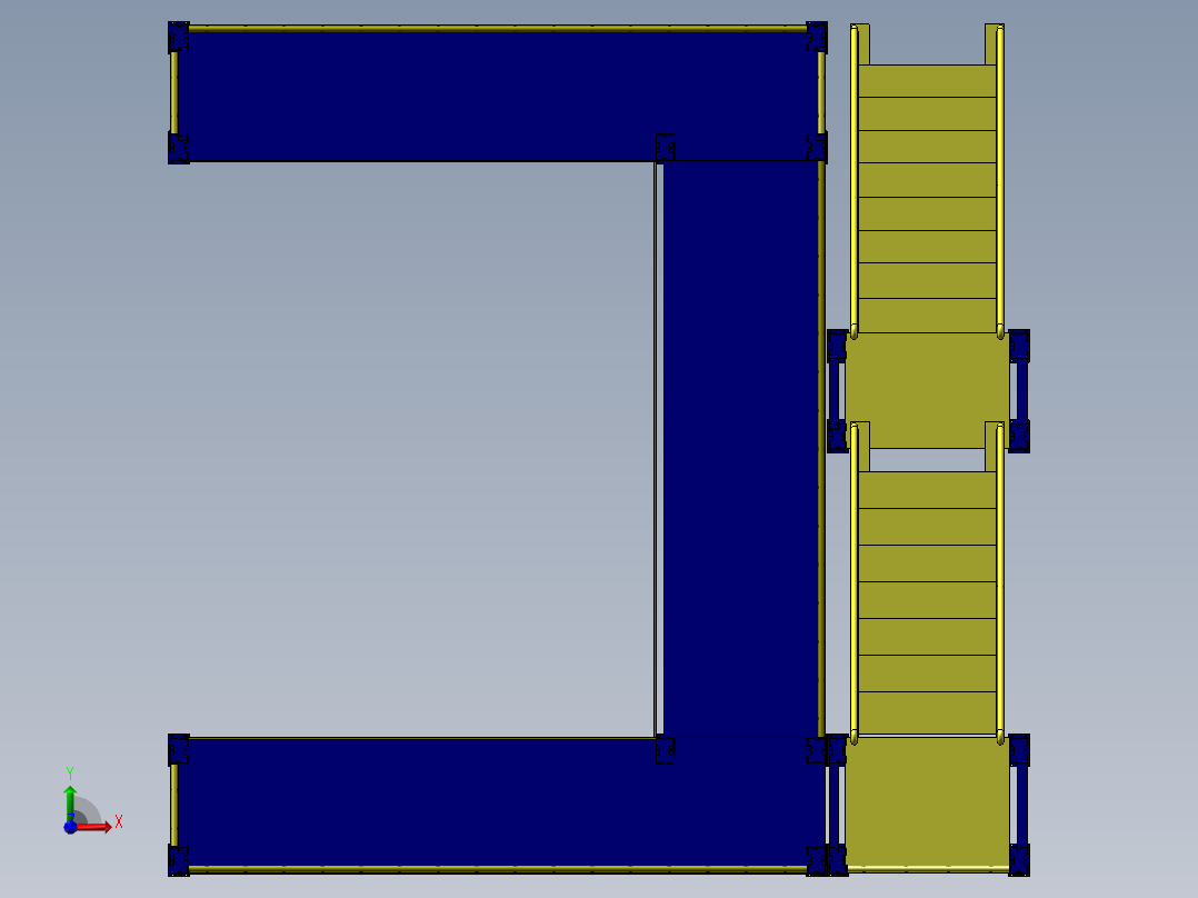 2023.02月-电梯试装平台sw15可编辑前视图