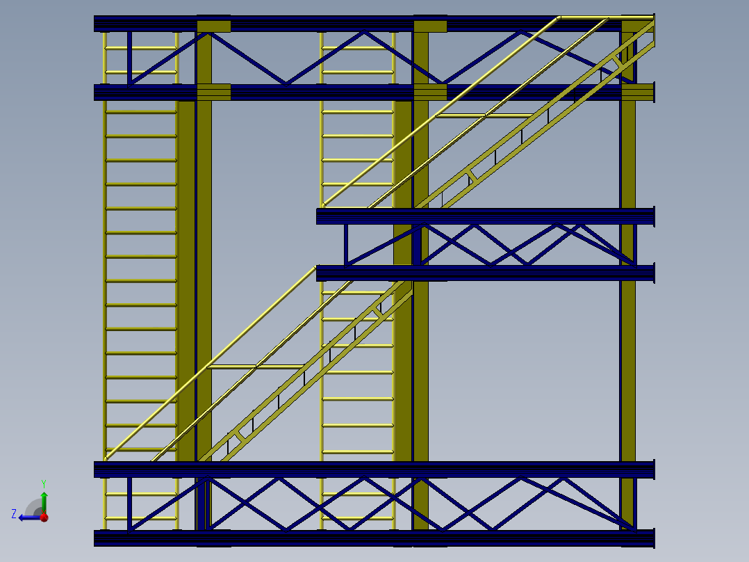 2023.02月-电梯试装平台sw15可编辑右视图