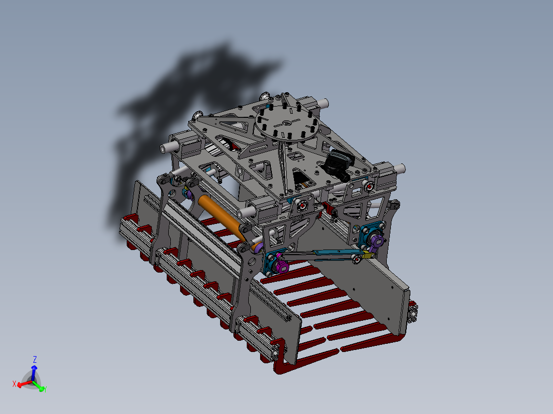 <span style='color: red'>机器人</span>可调式袋夹抓手Solidworks设计 附STEP格式