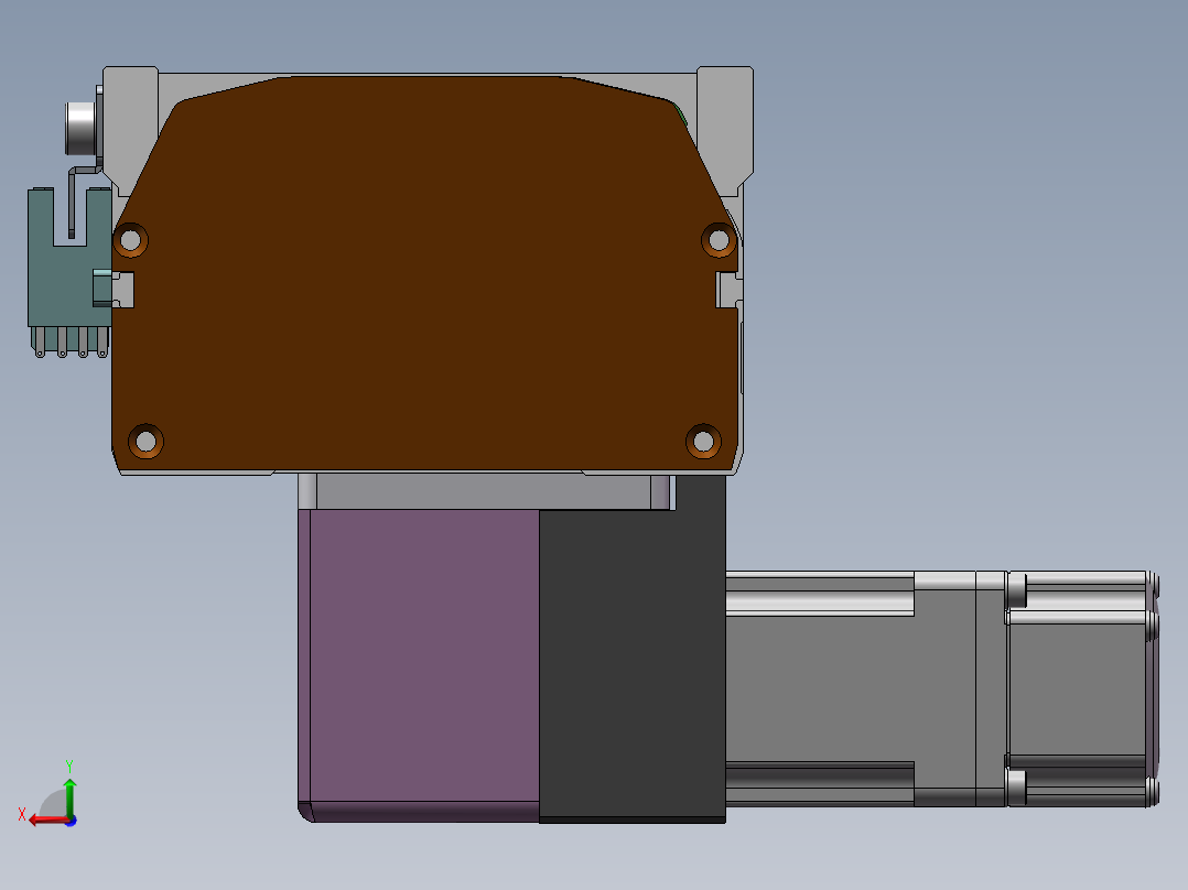 MTB同步带半封闭MTB10-RD-100W后视图
