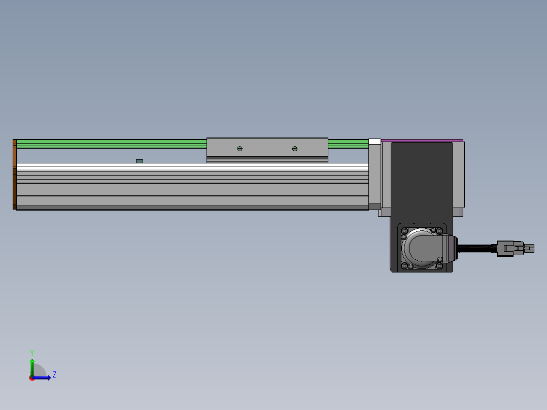 MTB同步带半封闭MTB10-RD-100W左视图