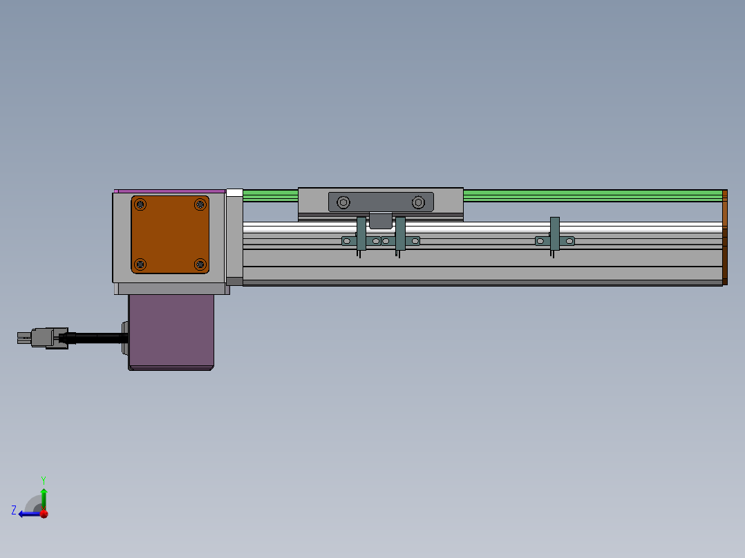 MTB同步带半封闭MTB10-RD-100W右视图