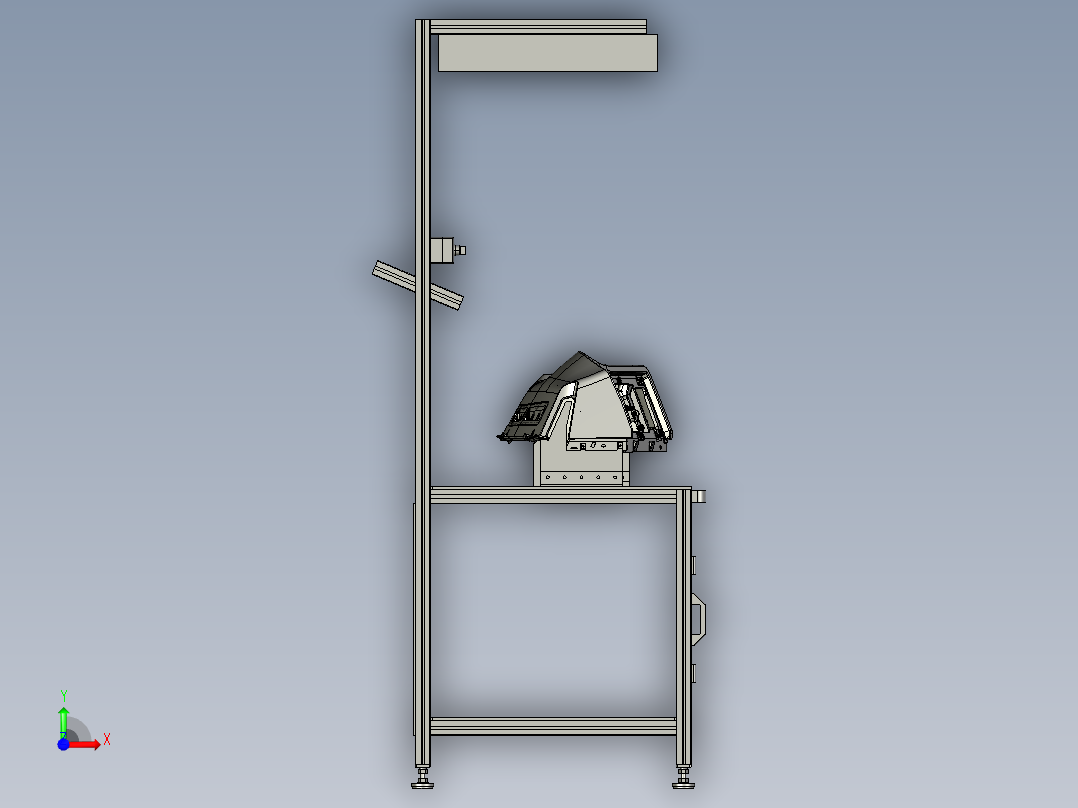汽车仪表架空调箱操作台前视图