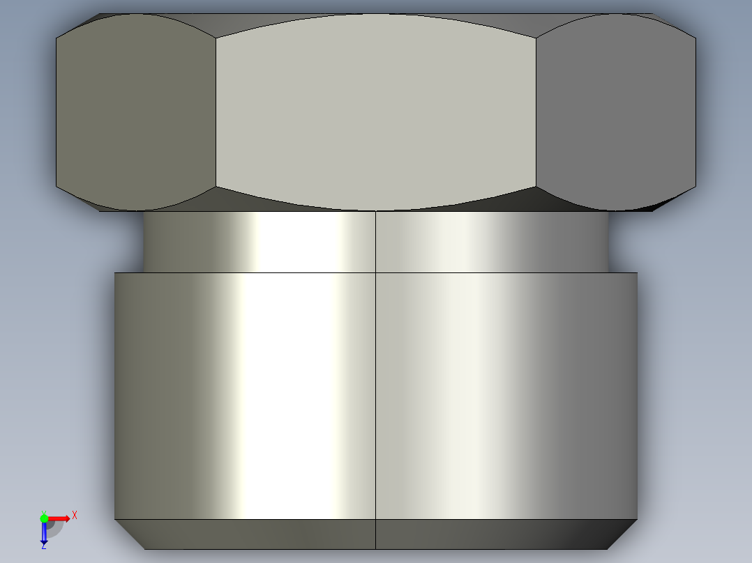 卡套式工业通用硬管接头12_pnu-s俯视图
