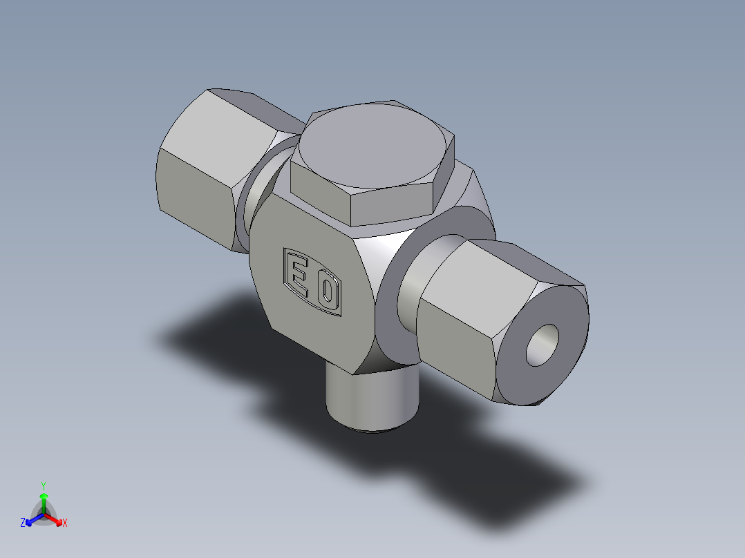 卡套式工业通用硬管接头EO_High_pressure_banjo_tee_TH06ZSM71