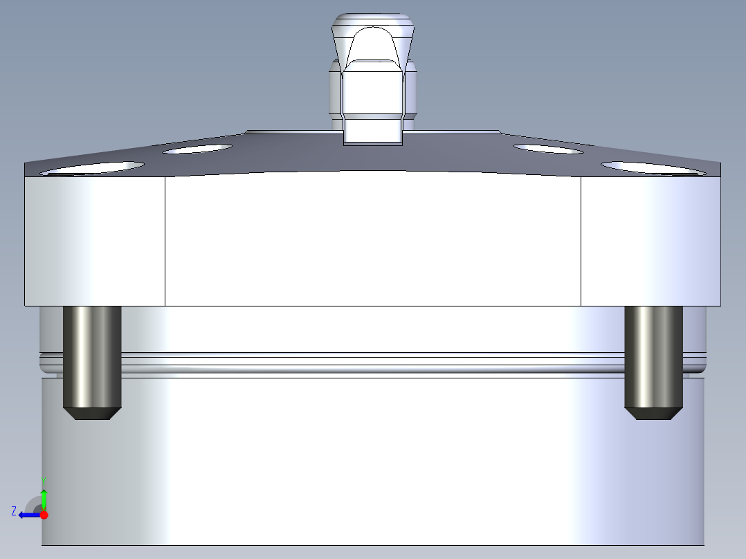 KOSMEKSWH2080-GN多系列多零件图纸模型右视图