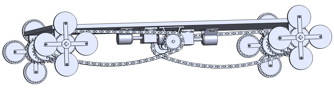 爬楼机器人设计资料含三维+电路图加说明书