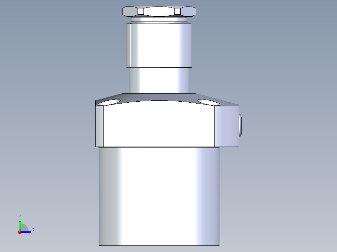 KOSMEKLG0900-GR-Y30多系列多零件图纸模型左视图
