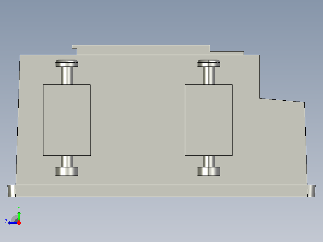 基恩士CV-751_kc图纸模型右视图