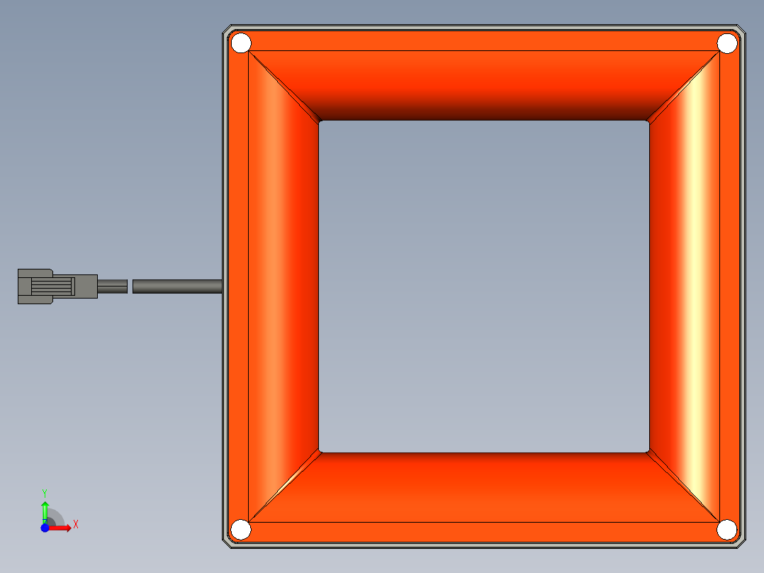 基恩士CA-DQR12M_kc图纸模型前视图