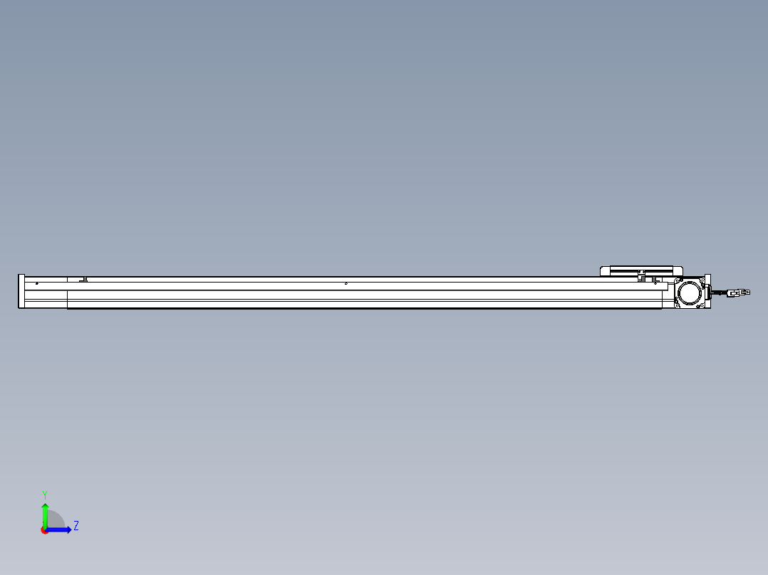 威洛博LB.GB同步带传动--欧规系列LB6A-L130-S1100-BR左视图