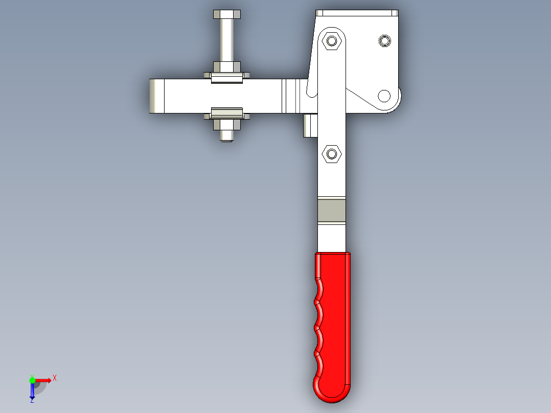 垂直式夾鉗SSP(Q)-3D多系列多零件图纸模型俯视图