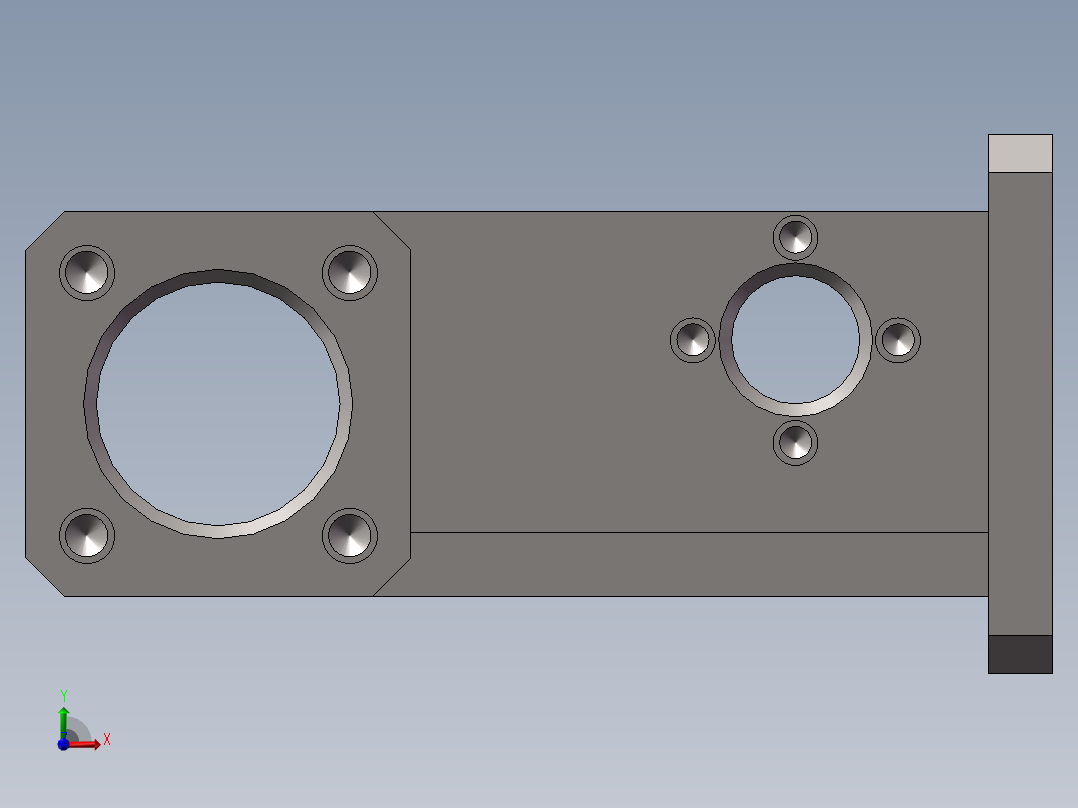 机械手滑座光杠滑座前视图