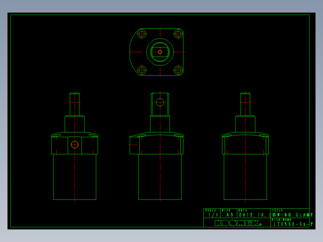 KOSMEKLT0550-Sx-P多系列多零件图纸模型多系列多零件图纸模型
